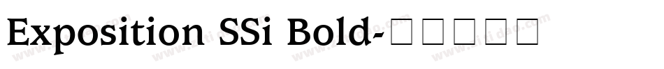 Exposition SSi Bold字体转换